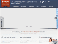 Tablet Screenshot of dallas-personalinjurylawyers.com